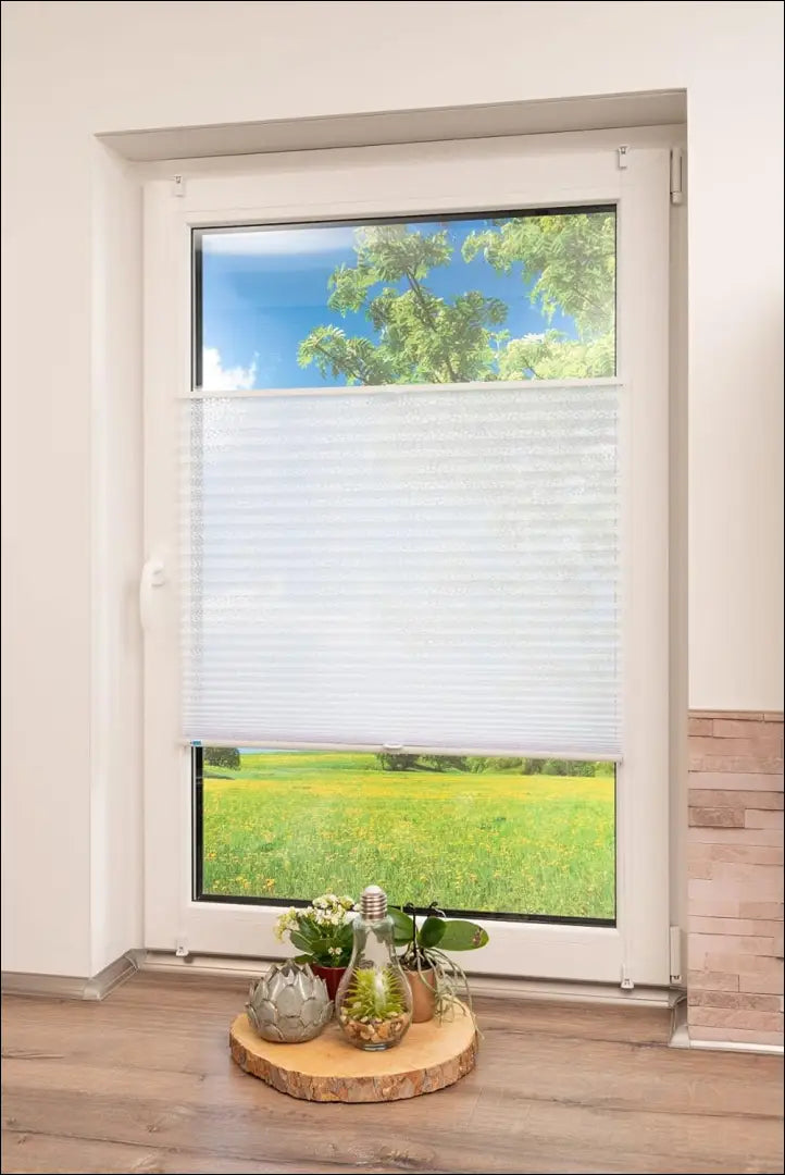 Plisuota žaliuzė DI10975 - €17 Save 50% __label:Pristatymas 1-2 d.d., color-balta, material-poliesteris, tekstile,