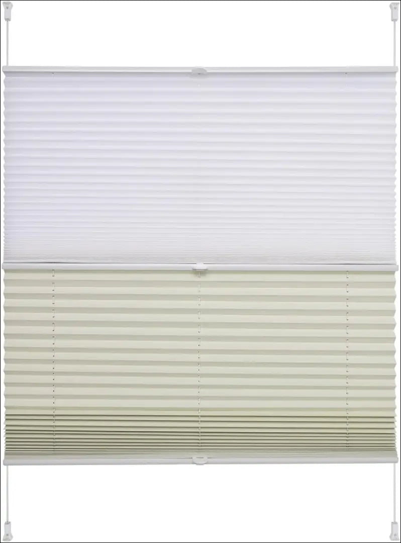 Plisuota žaliuzė DI11990 - €19 Save 50% __label:Pristatymas 1-2 d.d., color-balta, color-smelio, material-poliesteris,