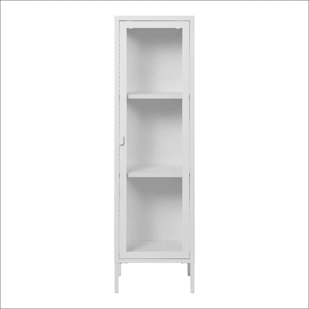 Plona vitrina 1 stiklinės durys plienas balta 40x35x140 cm RD512 - €162 Save 15% 100-200, __label:Pristatymas 5-14