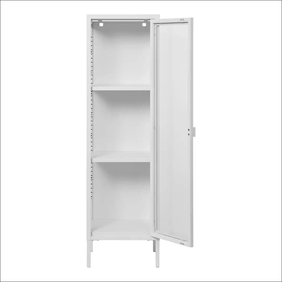 Plona vitrina 1 stiklinės durys plienas balta 40x35x140 cm RD512 - €162 Save 15% 100-200, __label:Pristatymas 5-14