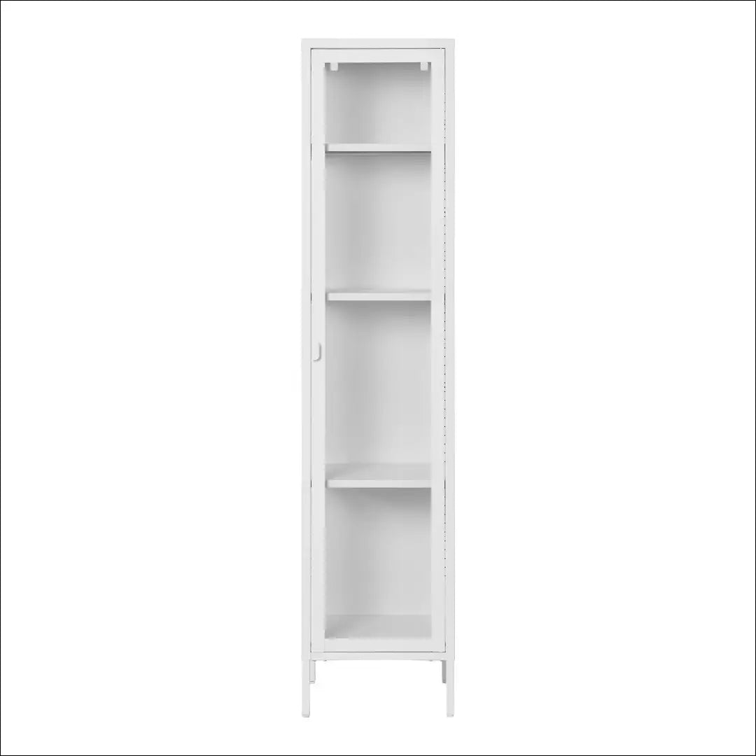 Plona vitrina 1 stiklinės durys plienas balta 40x35x180 cm RD510 - €211 Save 15% __label:Pristatymas 5-14 d.d., Balta,