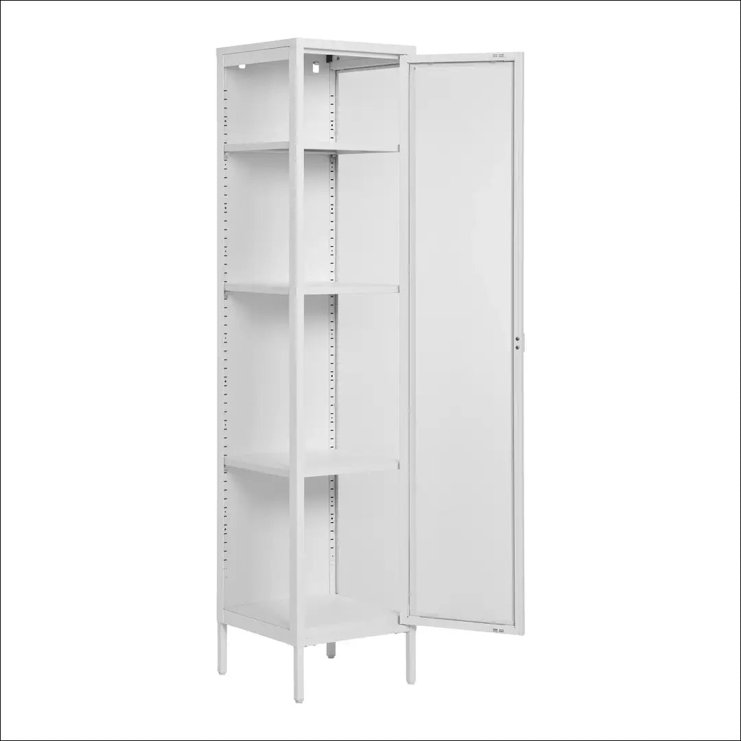 Plona vitrina 1 stiklinės durys plienas balta 40x35x180 cm RD510 - €211 Save 15% __label:Pristatymas 5-14 d.d., Balta,