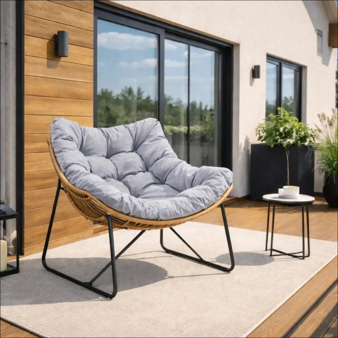 Poilsio fotelis su audiniu pilkos spalvos TE568 - €171 Save 15% 100-200, __label:Pristatymas 5-14 d.d., elite, Fotele