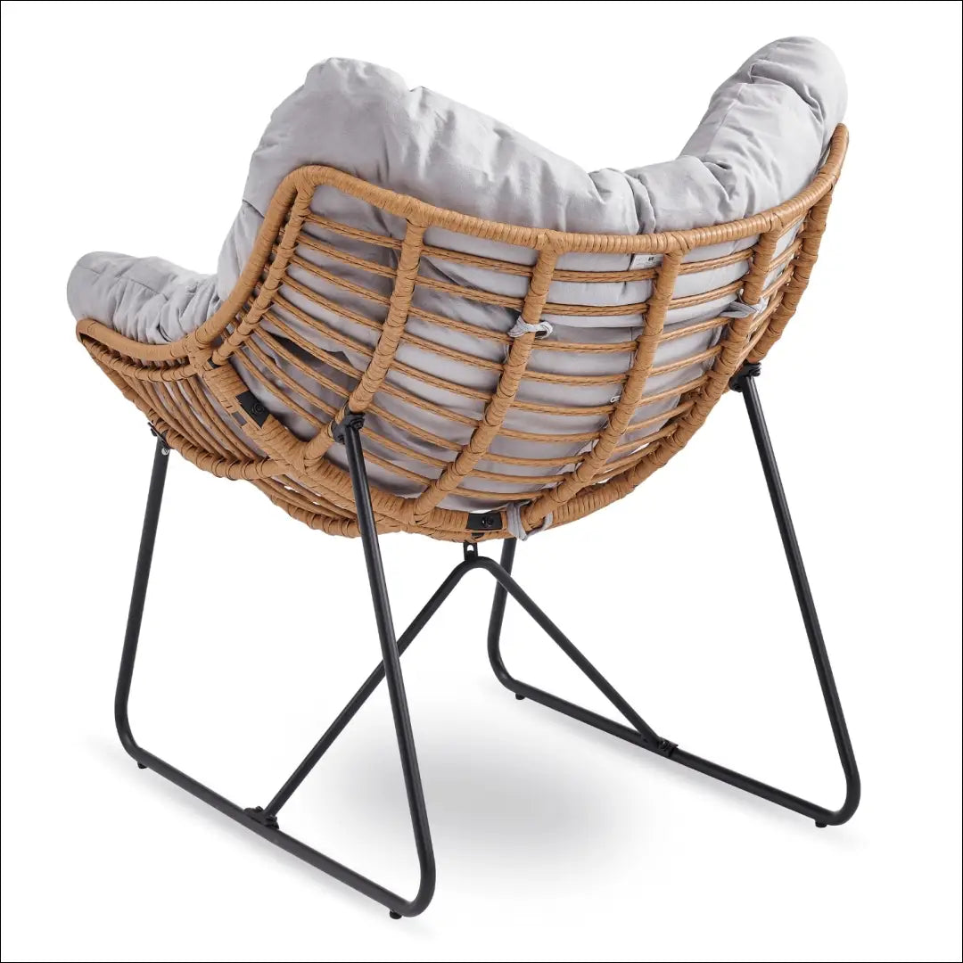 Poilsio fotelis su audiniu pilkos spalvos TE568 - €171 Save 15% 100-200, __label:Pristatymas 5-14 d.d., elite, Fotele