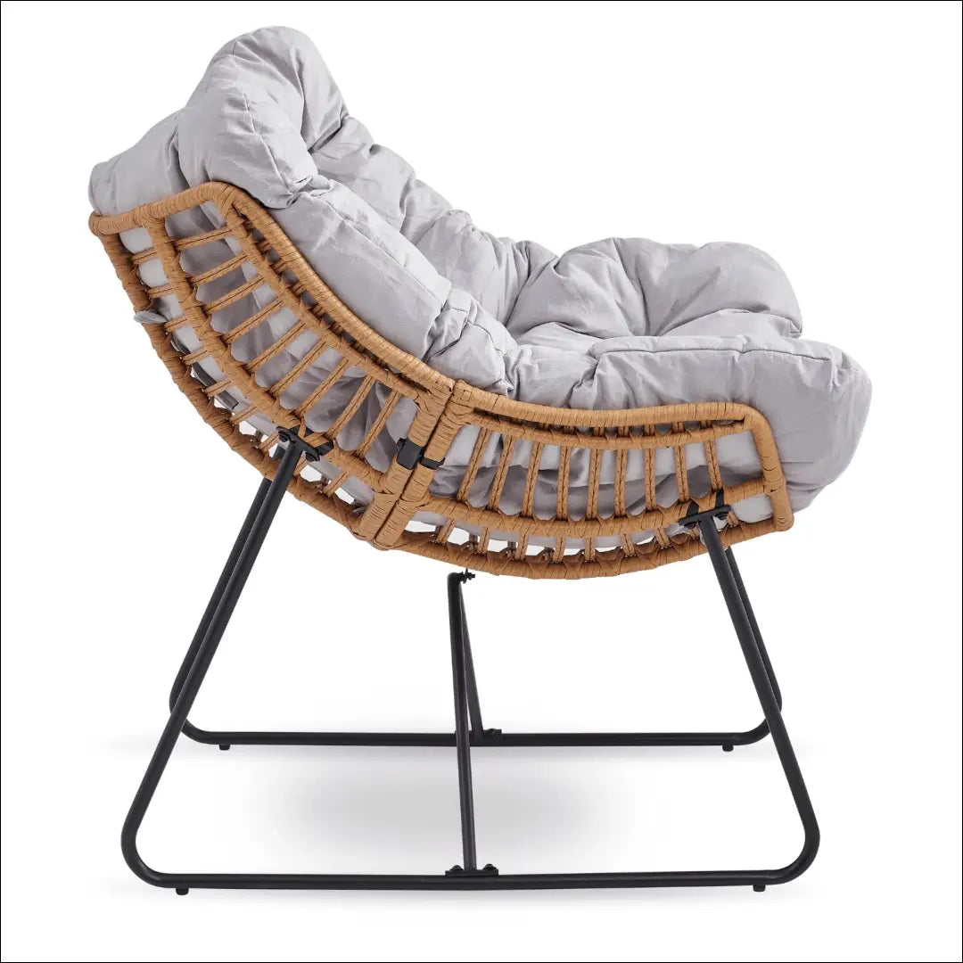 Poilsio fotelis su audiniu pilkos spalvos TE568 - €171 Save 15% 100-200, __label:Pristatymas 5-14 d.d., elite, Fotele