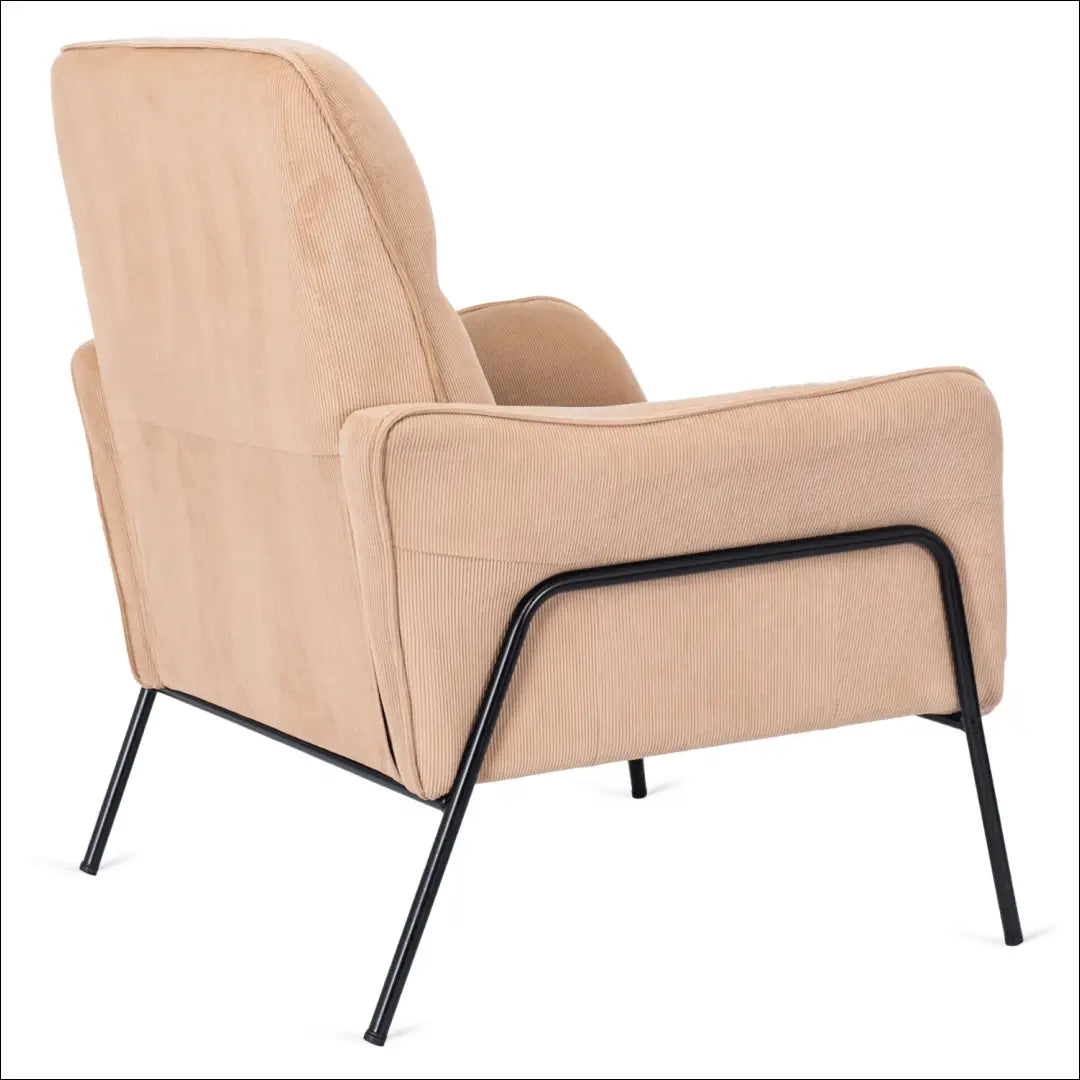 Poilsio fotelis su audiniu smėlio spalvos TE140 - €259 Save 15% __label:Pristatymas 5-14 d.d., elite, Fotele
