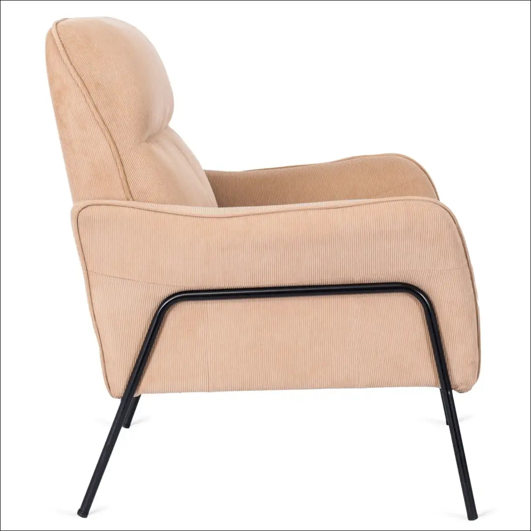 Poilsio fotelis su audiniu smėlio spalvos TE140 - €259 Save 15% __label:Pristatymas 5-14 d.d., elite, Fotele