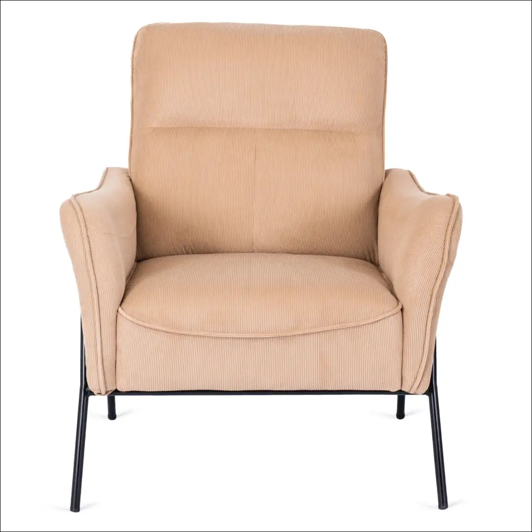 Poilsio fotelis su audiniu smėlio spalvos TE140 - €259 Save 15% __label:Pristatymas 5-14 d.d., elite, Fotele