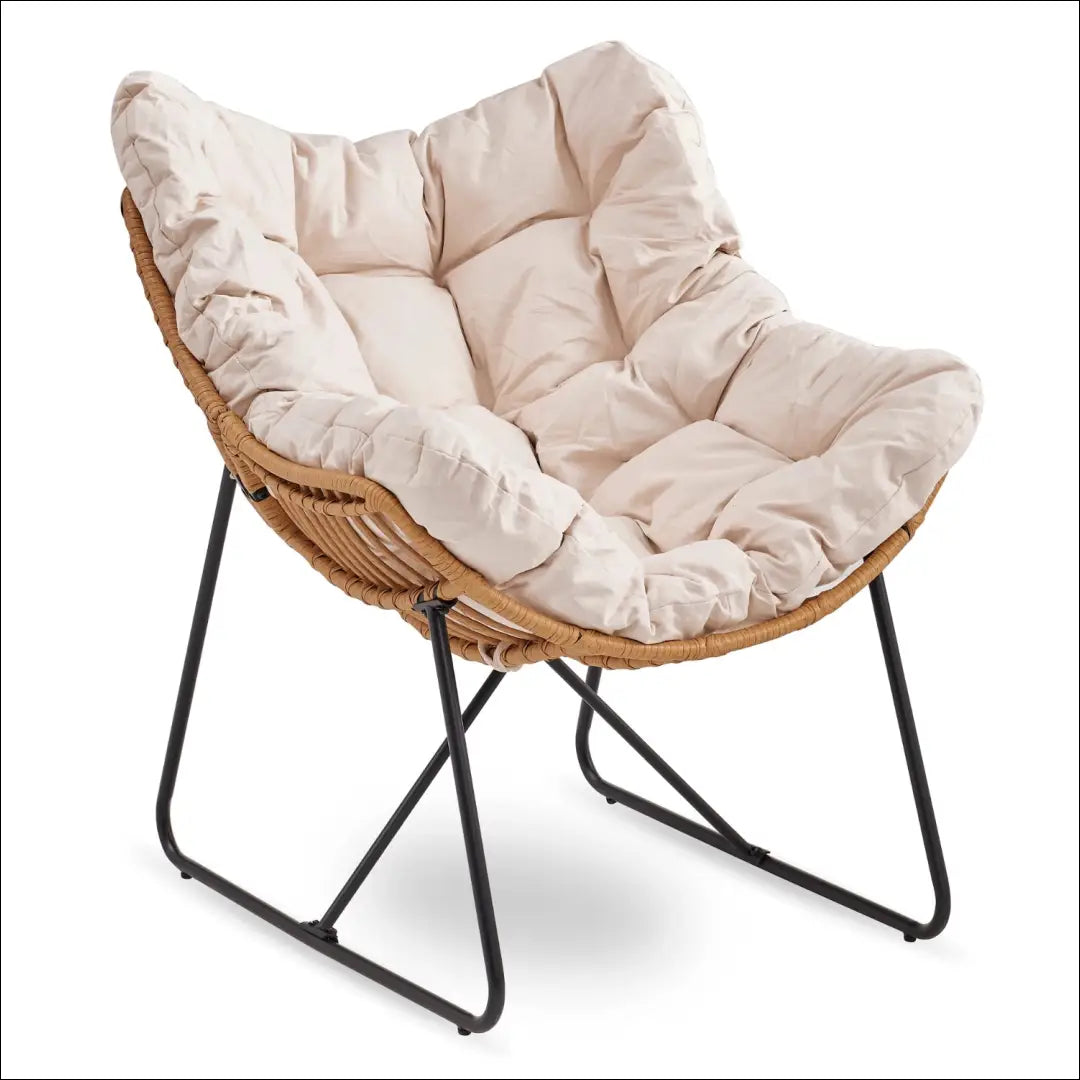 Poilsio fotelis su audiniu smėlio spalvos TE566 - €171 Save 15% 100-200, __label:Pristatymas 5-14 d.d., elite, Fotele