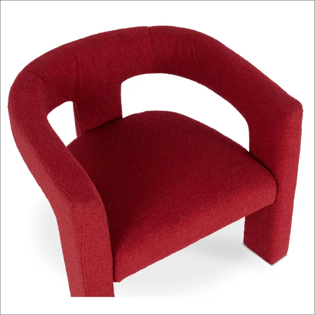 Poilsio fotelis su buklė audinio audiniu bordo spalvos TE1053 - €192 Save 15% 100-200, __label:Pristatymas 5-14 d.d.,