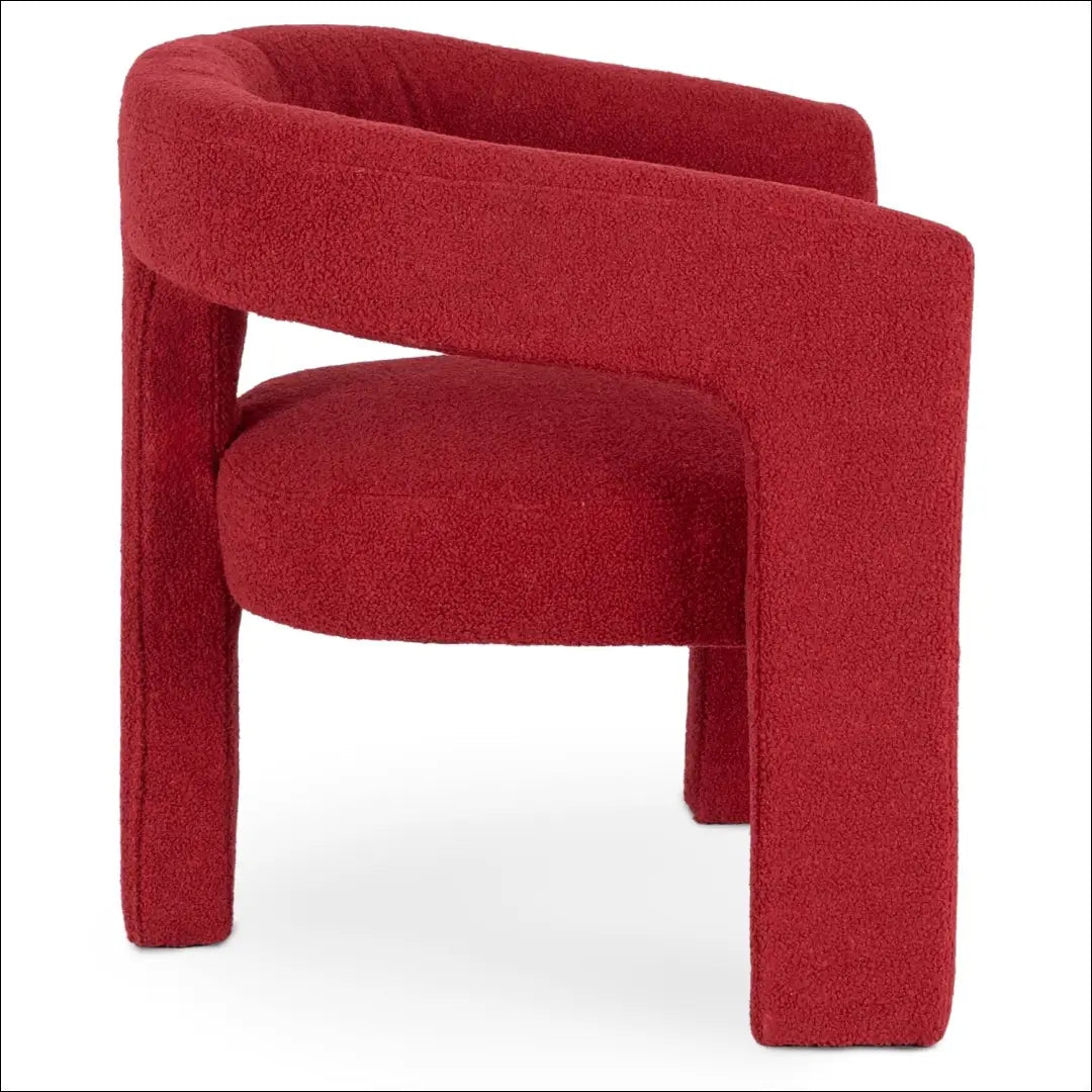 Poilsio fotelis su buklė audinio audiniu bordo spalvos TE1053 - €192 Save 15% 100-200, __label:Pristatymas 5-14 d.d.,