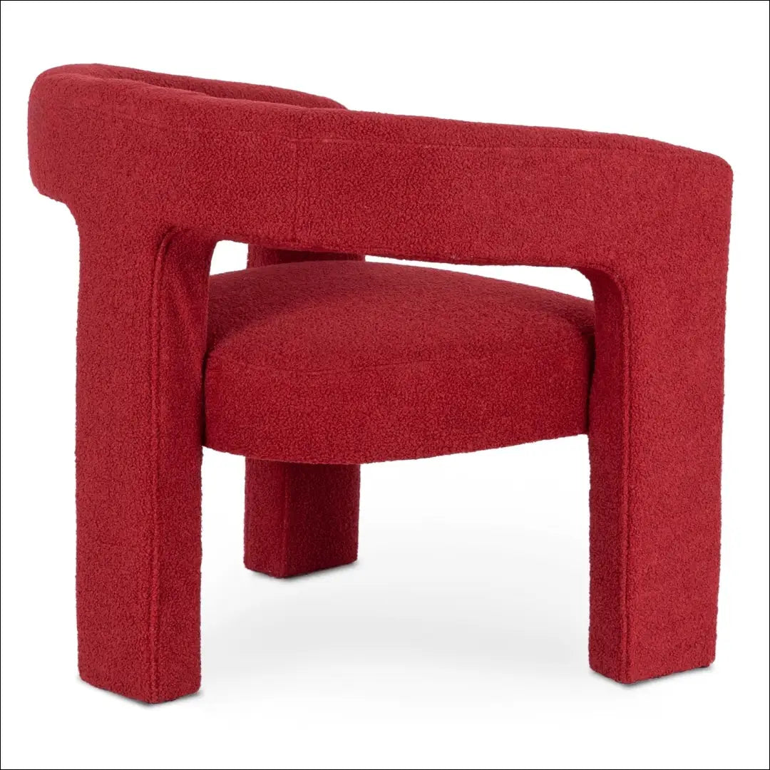 Poilsio fotelis su buklė audinio audiniu bordo spalvos TE1053 - €192 Save 15% 100-200, __label:Pristatymas 5-14 d.d.,