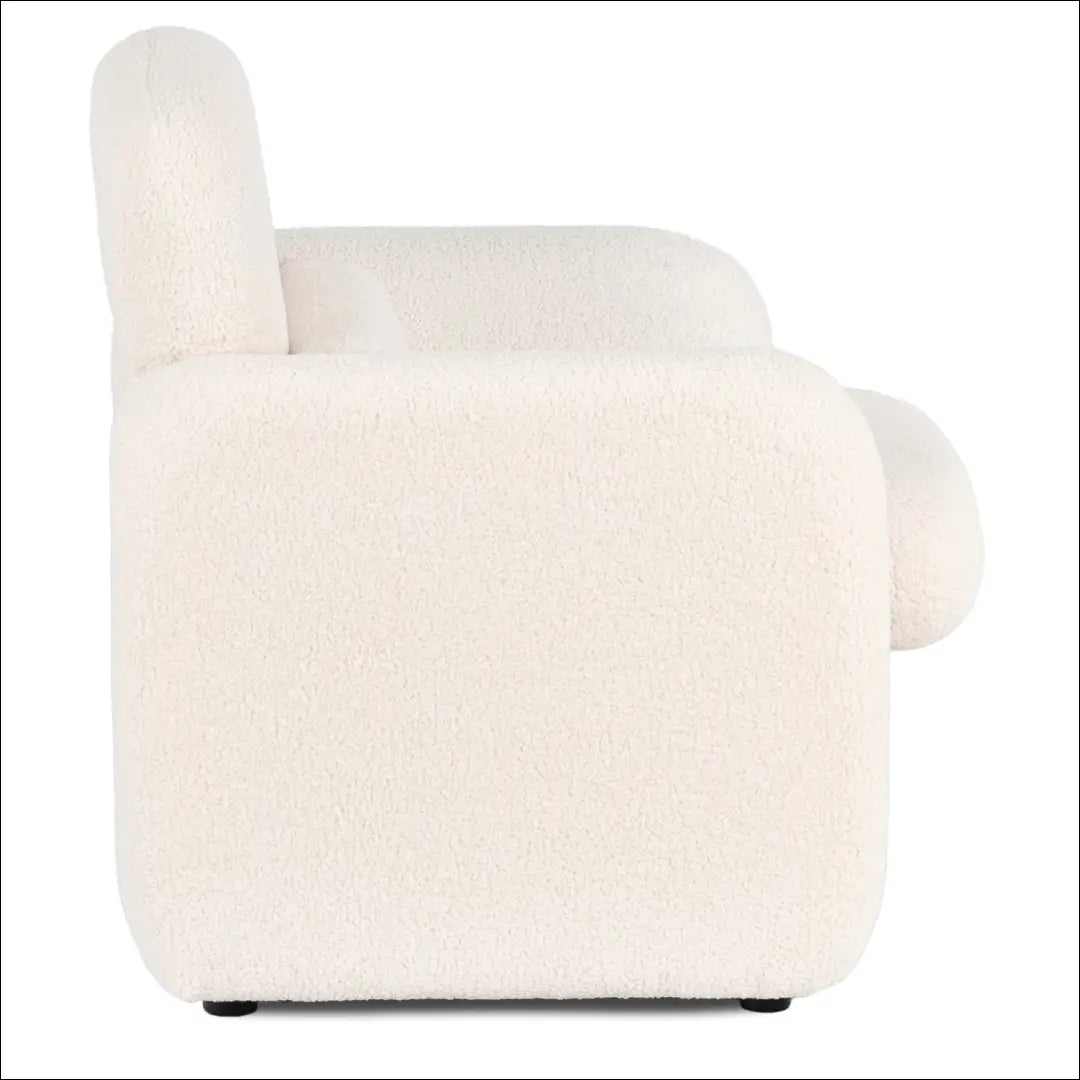 Poilsio fotelis su buklė audinio audiniu kreminės spalvos TE1150 - €154 Save 15% 100-200, __label:Pristatymas 5-14