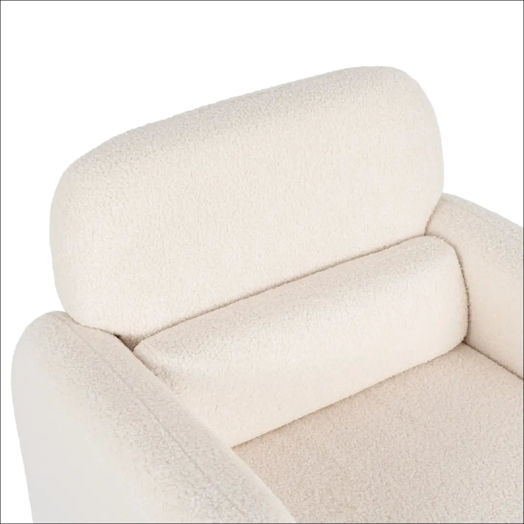 Poilsio fotelis su buklė audinio audiniu kreminės spalvos TE1150 - €154 Save 15% 100-200, __label:Pristatymas 5-14