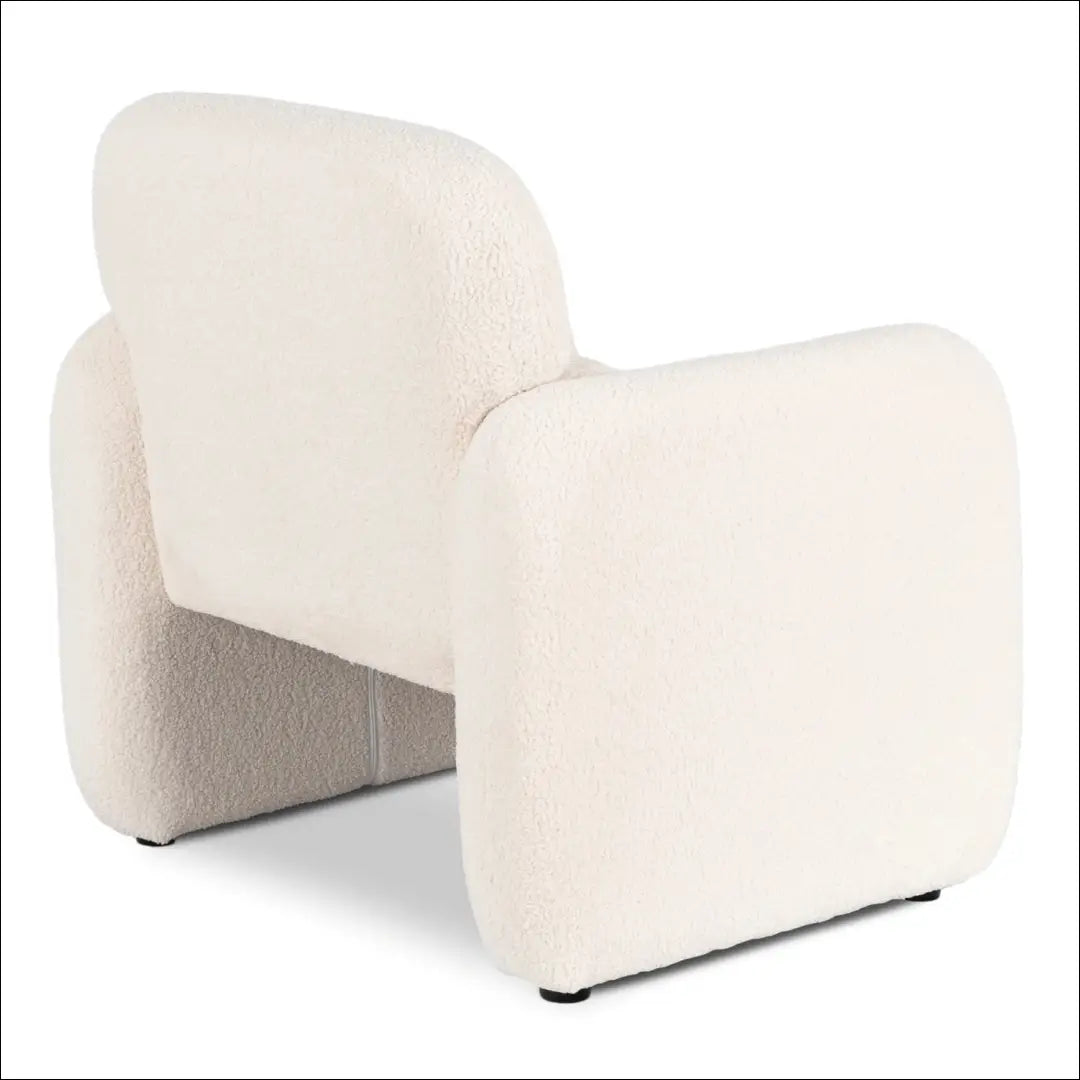 Poilsio fotelis su buklė audinio audiniu kreminės spalvos TE1150 - €154 Save 15% 100-200, __label:Pristatymas 5-14