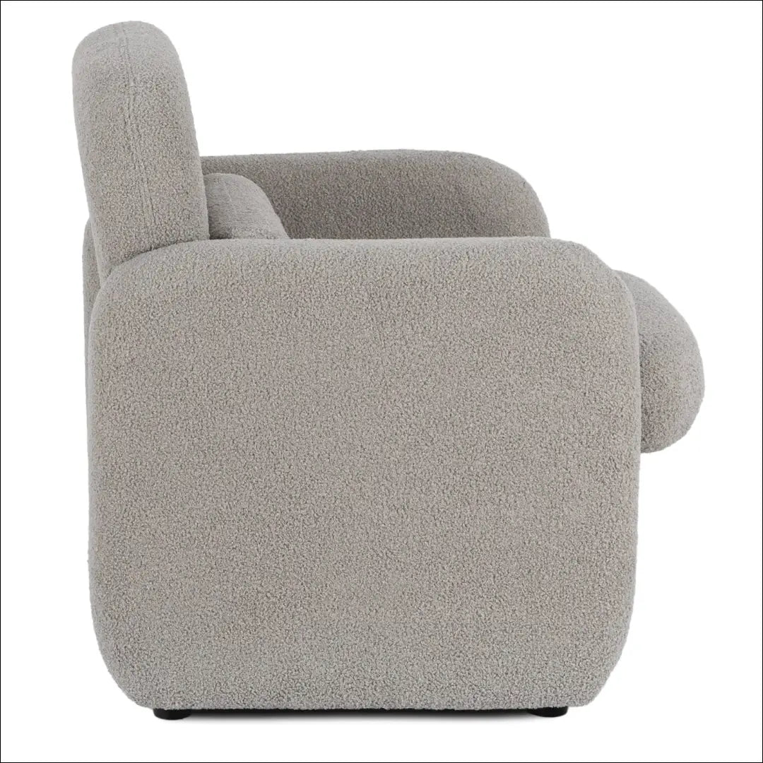 Poilsio fotelis su buklė audinio audiniu pilkos spalvos TE1149 - €160 Save 15% 100-200, __label:Pristatymas 5-14 d.d.,