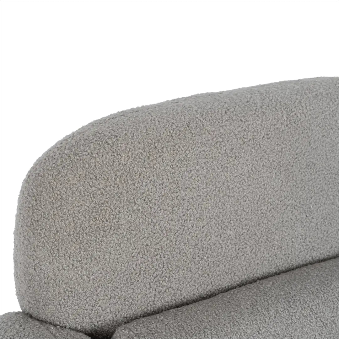 Poilsio fotelis su buklė audinio audiniu pilkos spalvos TE1149 - €160 Save 15% 100-200, __label:Pristatymas 5-14 d.d.,