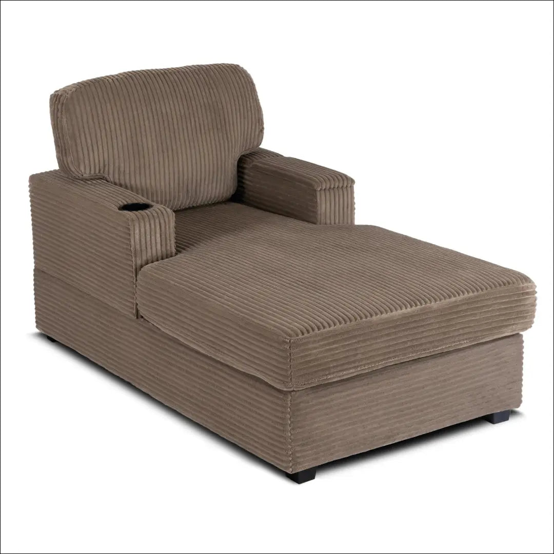 Poilsio fotelis su korduro audiniu smėlio spalvos TE516 - €330 Save 15% __label:Pristatymas 5-14 d.d., elite, Fotele