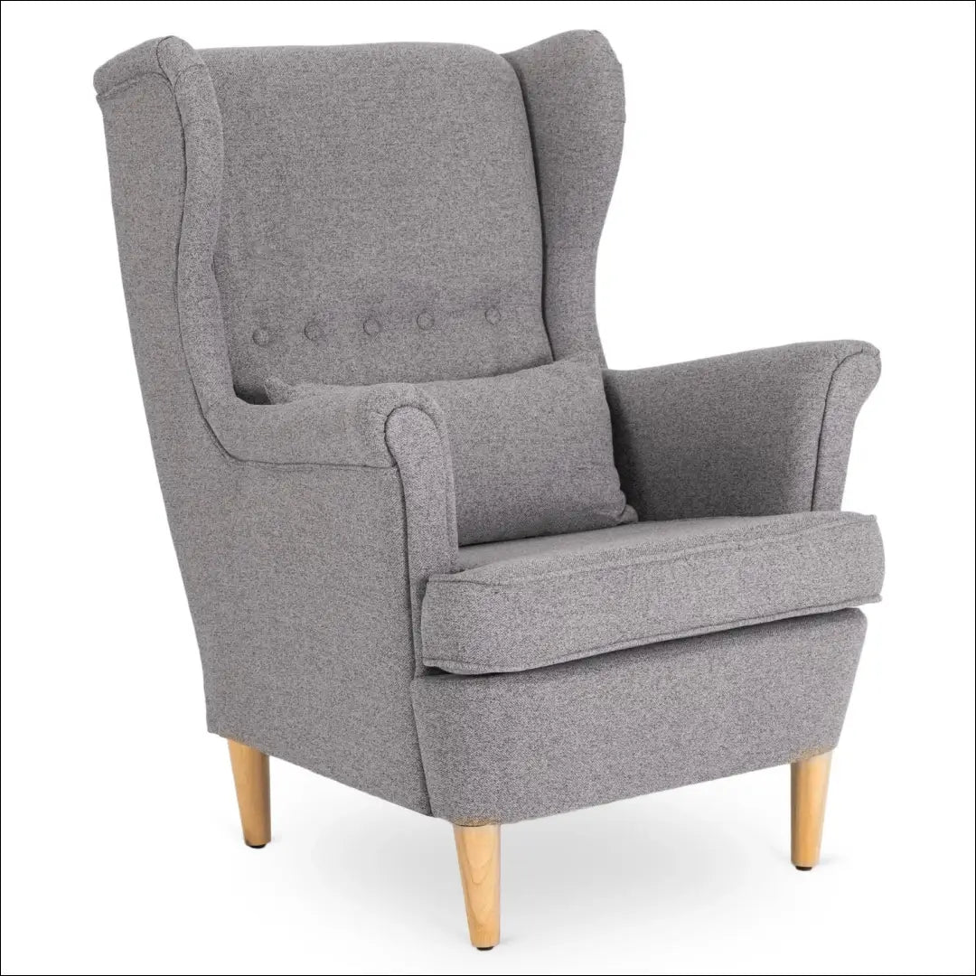 Poilsio fotelis su pakoju ir audinio audiniu pilkos spalvos TE299 - €311 Save 15% __label:Pristatymas 5-14 d.d., elite,