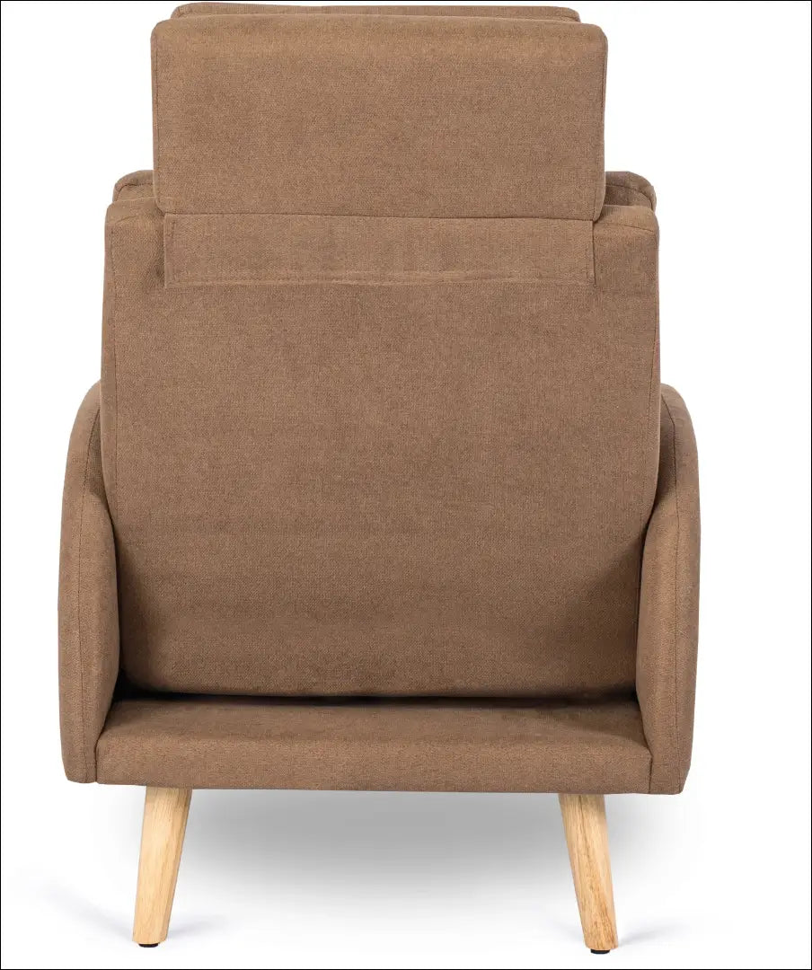 Poilsio fotelis su pakoju ir audinio audiniu rudos spalvos TE056 - €258 Save 15% __label:Pristatymas 5-14 d.d., elite,