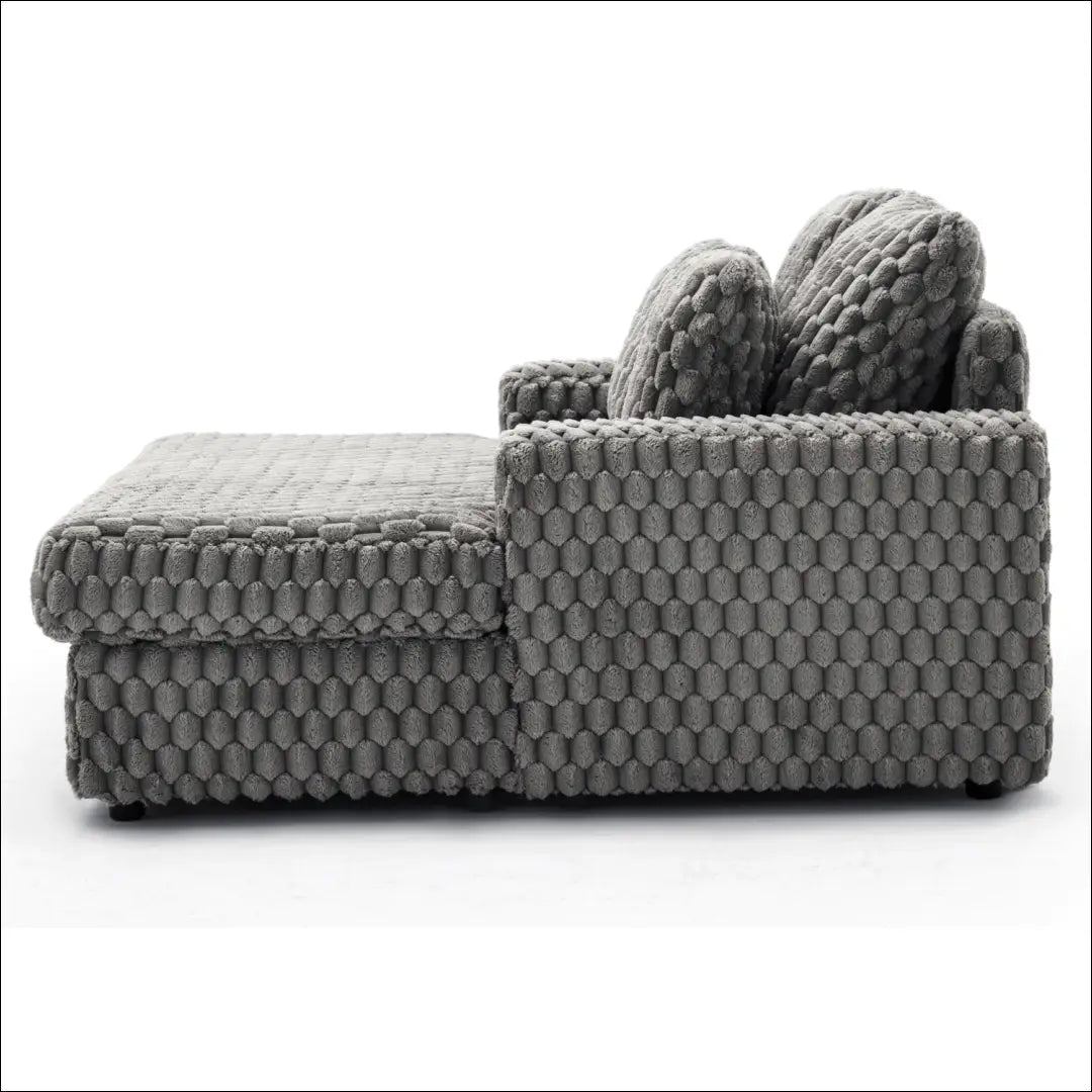 Poilsio fotelis su pliušinio audinio audiniu pilkos spalvos TE476 - €445 Save 15% __label:Pristatymas 5-14 d.d., elite,