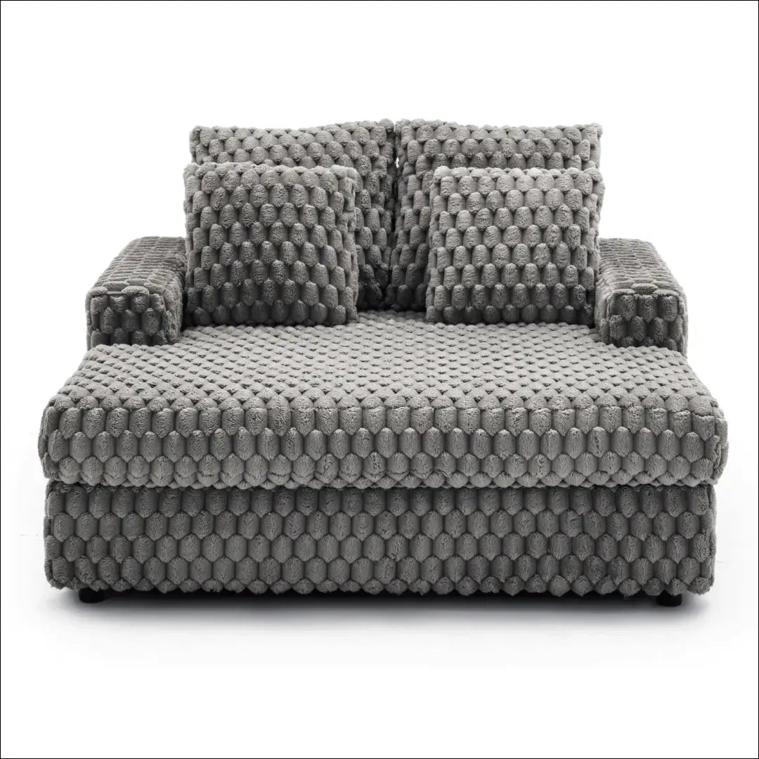 Poilsio fotelis su pliušinio audinio audiniu pilkos spalvos TE476 - €445 Save 15% __label:Pristatymas 5-14 d.d., elite,