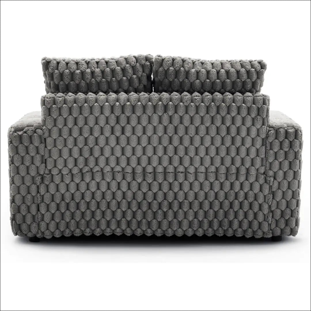 Poilsio fotelis su pliušinio audinio audiniu pilkos spalvos TE476 - €445 Save 15% __label:Pristatymas 5-14 d.d., elite,
