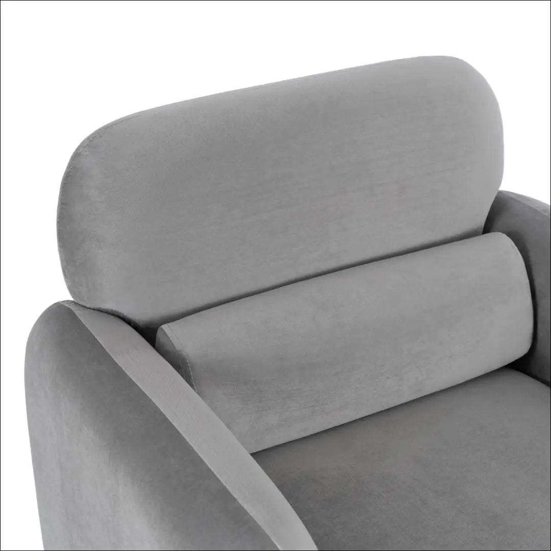 Poilsio fotelis su veliūro audiniu pilkos spalvos TE1148 - €160 Save 15% 100-200, __label:Pristatymas 5-14 d.d., elite,