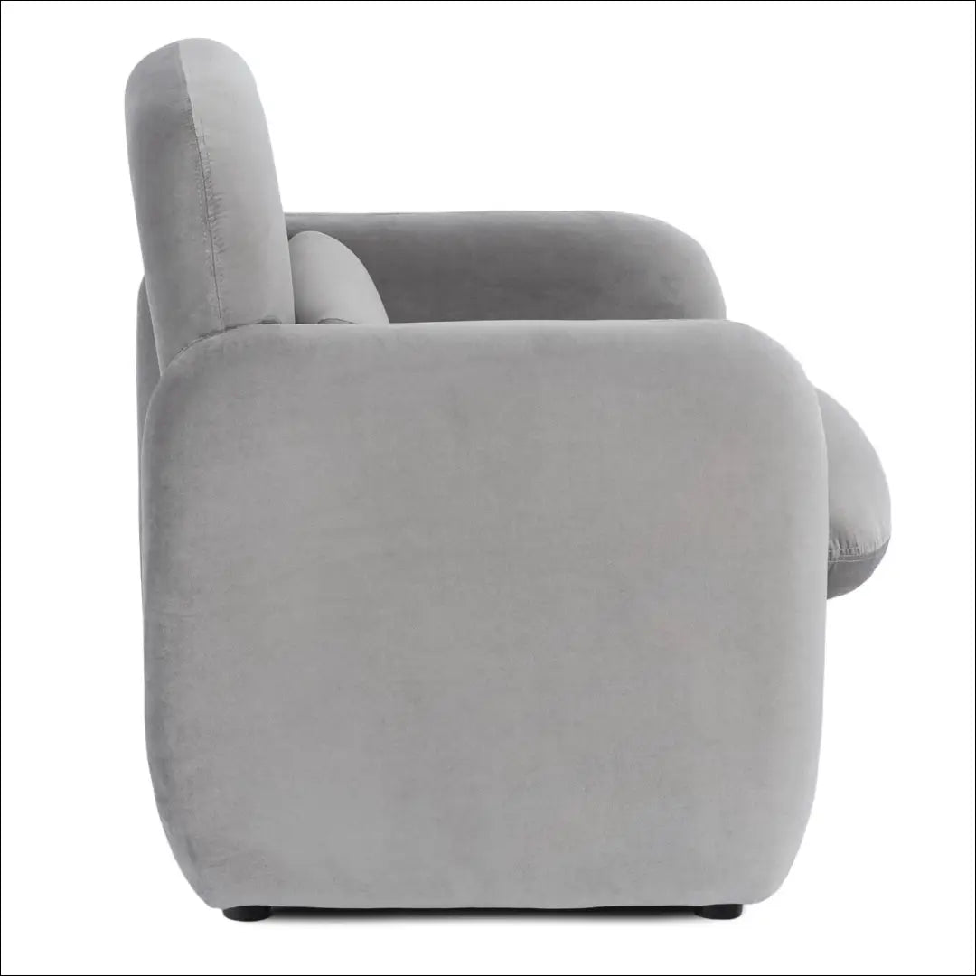 Poilsio fotelis su veliūro audiniu pilkos spalvos TE1148 - €160 Save 15% 100-200, __label:Pristatymas 5-14 d.d., elite,
