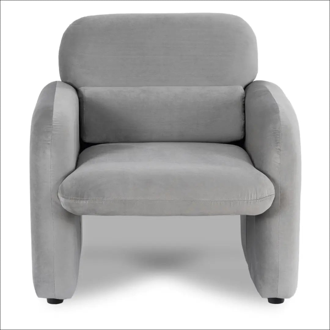 Poilsio fotelis su veliūro audiniu pilkos spalvos TE1148 - €160 Save 15% 100-200, __label:Pristatymas 5-14 d.d., elite,