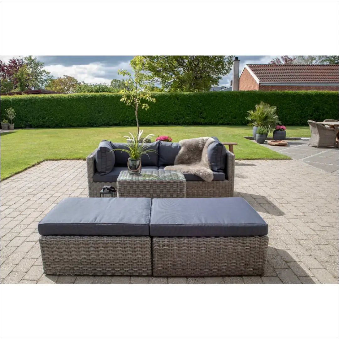 Poliratano lauko baldų komplektas pilkas RD1116 - €765 Save 15% __label:Pristatymas 5-14 d.d., Loungeset, nordic,