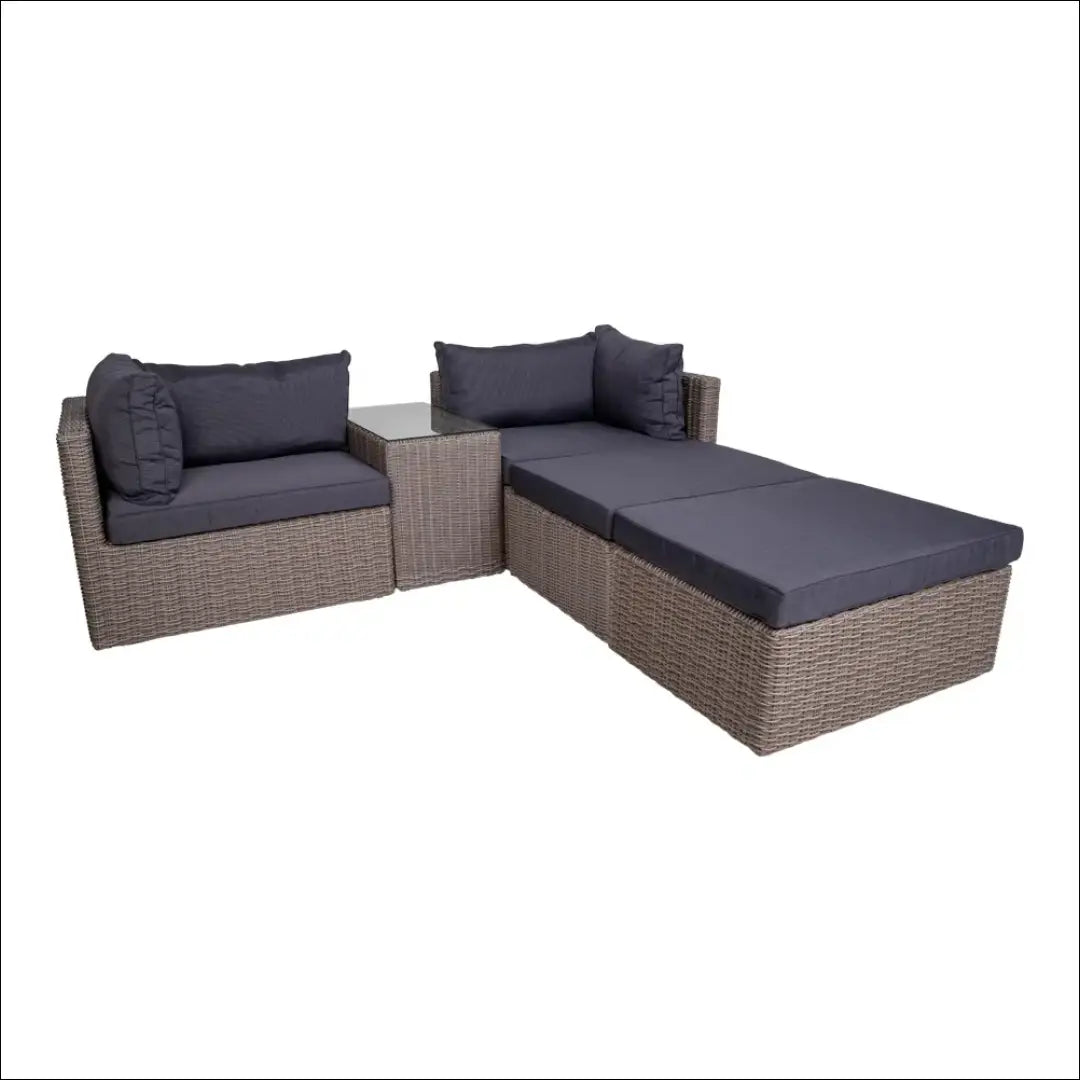 Poliratano lauko baldų komplektas pilkas RD1116 - €765 Save 15% __label:Pristatymas 5-14 d.d., Loungeset, nordic,