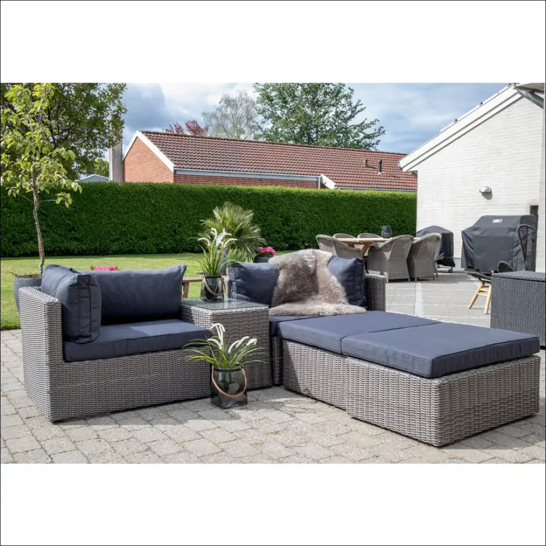 Poliratano lauko baldų komplektas pilkas RD1116 - €765 Save 15% __label:Pristatymas 5-14 d.d., Loungeset, nordic,