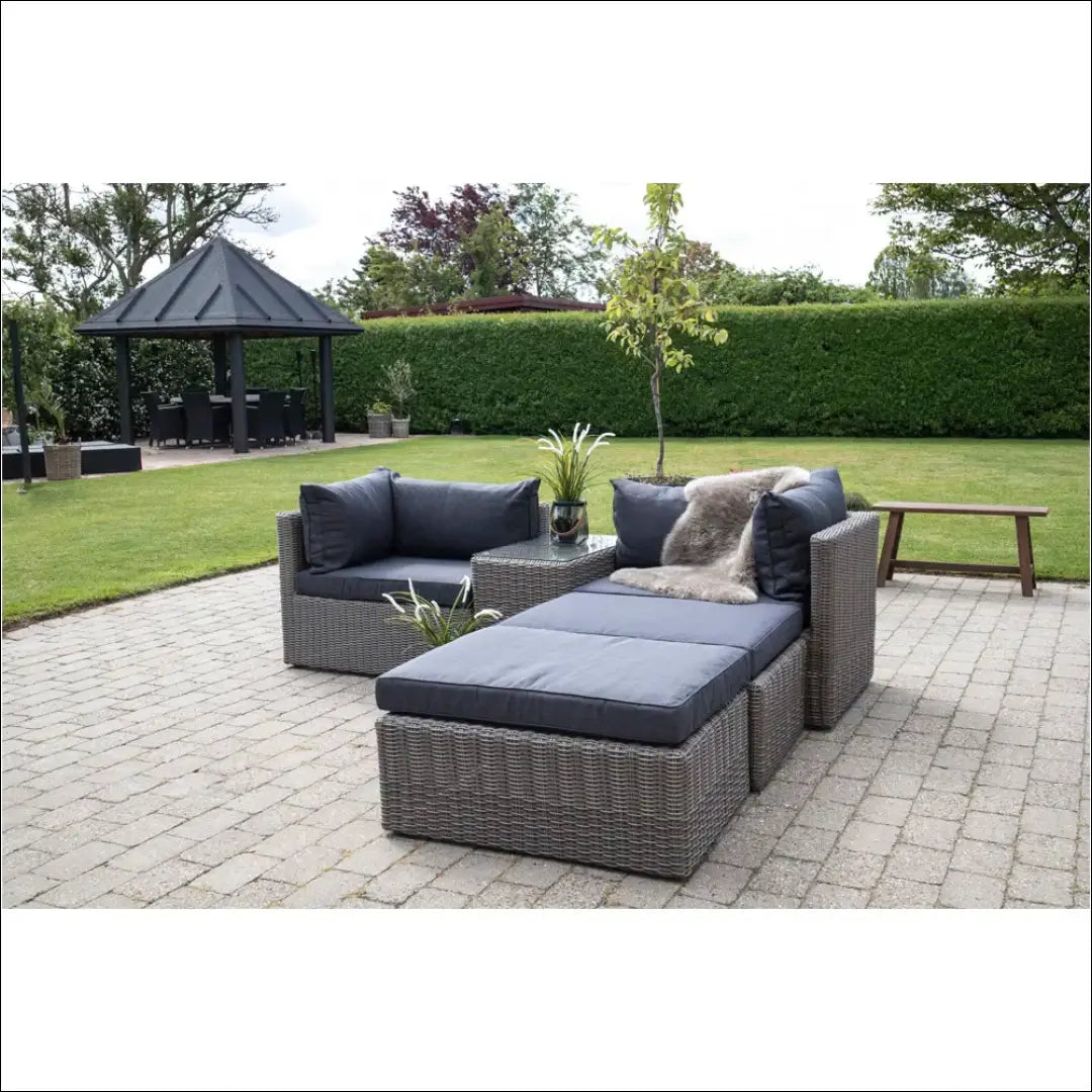 Poliratano lauko baldų komplektas pilkas RD1116 - €765 Save 15% __label:Pristatymas 5-14 d.d., Loungeset, nordic,