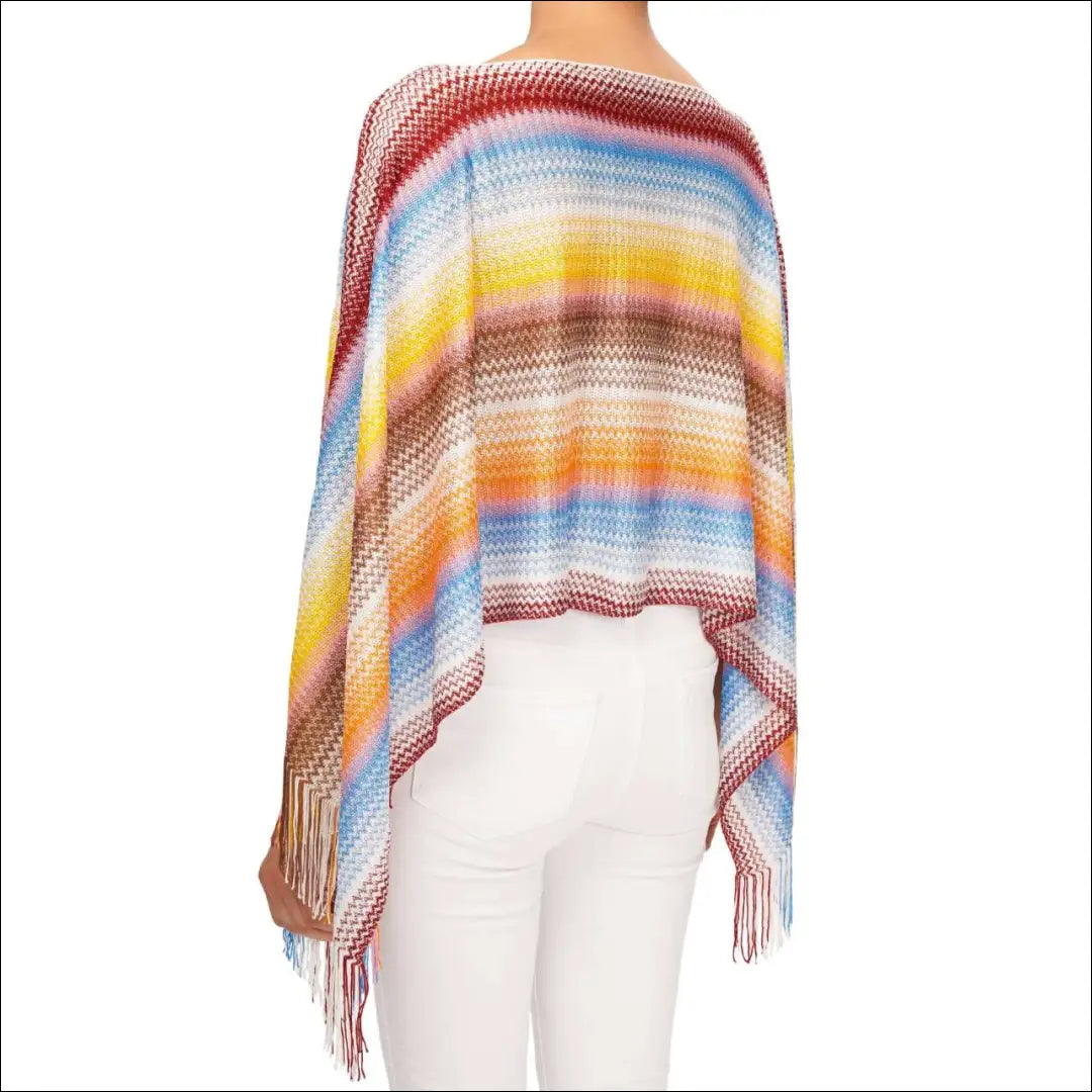 Pončas su kutais ’Missoni’ DR007 - €175 Save 50% 100-200, __label:Pristatymas 1-2 d.d., color-marga, color-margas,