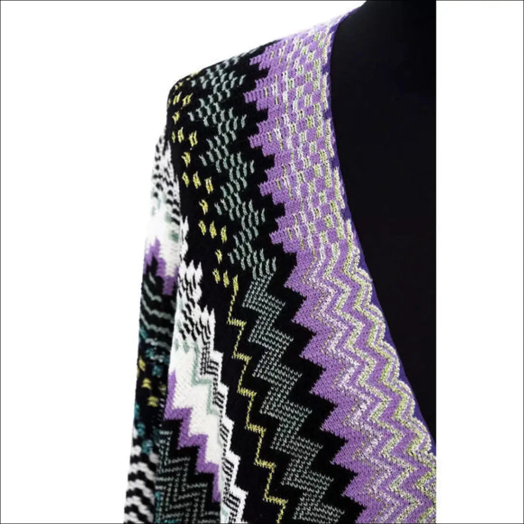 Pončas su kutais ’Missoni’ DR008 - €135 Save 50% 100-200, __label:Pristatymas 1-2 d.d., color-marga, color-margas,