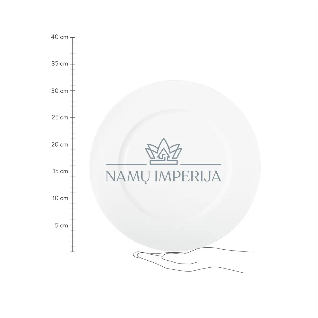 Porcelianinė lėkštė DI4871 - €10 Save 65% __label:Pristatymas 1-2 d.d., color-balta, indai, interjeras, lekstes Iki €25