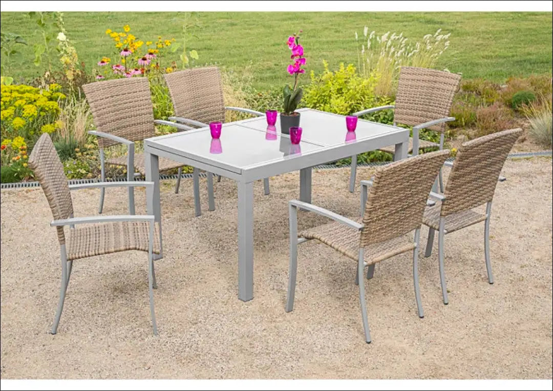 Prailginamas lauko stalas LI807 - €100 Save 80% 100-200, __label:Pristatymas 1-2 d.d., color-pilka, material-metalas,