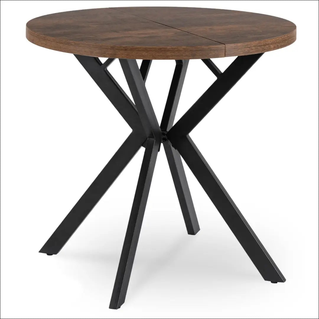 Prailginamas stalas iš laminuotos medžio drožlių plokštės juodos spalvos / ąžuolo 80-160 cm TE525 - €319 Save 15%