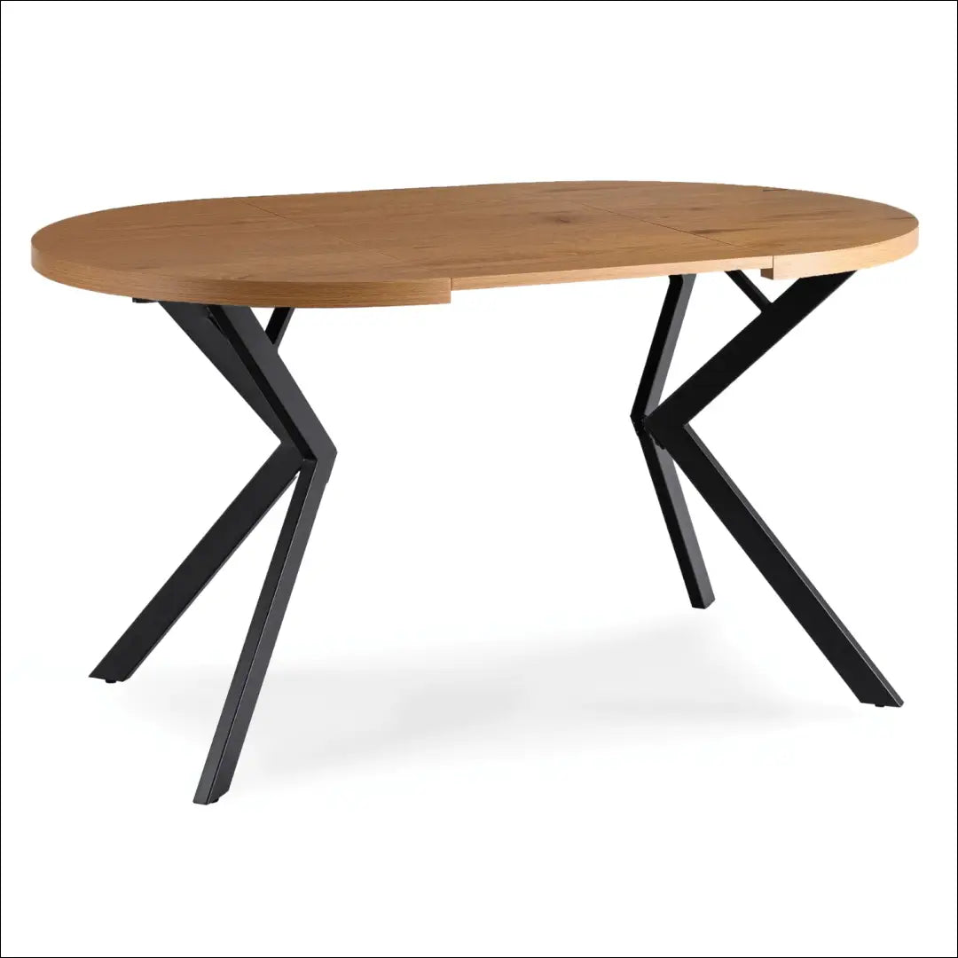 Prailginamas stalas iš laminuotos medžio drožlių plokštės juodos spalvos / ąžuolo 80-160 cm TE752 - €319 Save 15%