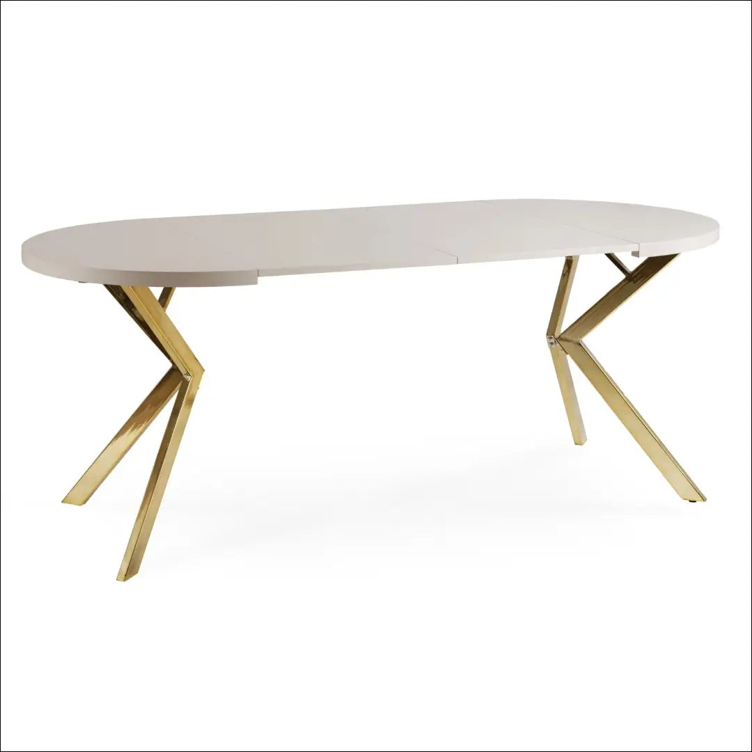 Prailginamas stalas iš MDF auksinės spalvos / kašmyro 90-190 cm TE756 - €376 Save 15% __label:Pristatymas 5-14 d.d.,