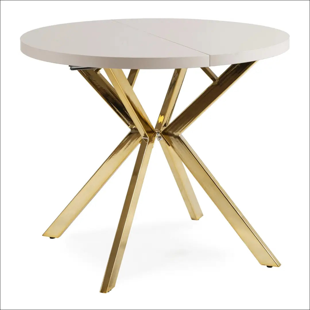 Prailginamas stalas iš MDF auksinės spalvos / kašmyro 90-190 cm TE756 - €376 Save 15% __label:Pristatymas 5-14 d.d.,
