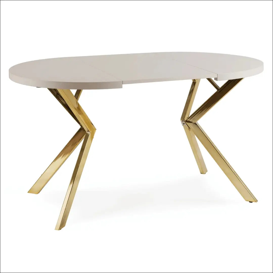 Prailginamas stalas iš MDF auksinės spalvos / kašmyro 90-190 cm TE756 - €376 Save 15% __label:Pristatymas 5-14 d.d.,