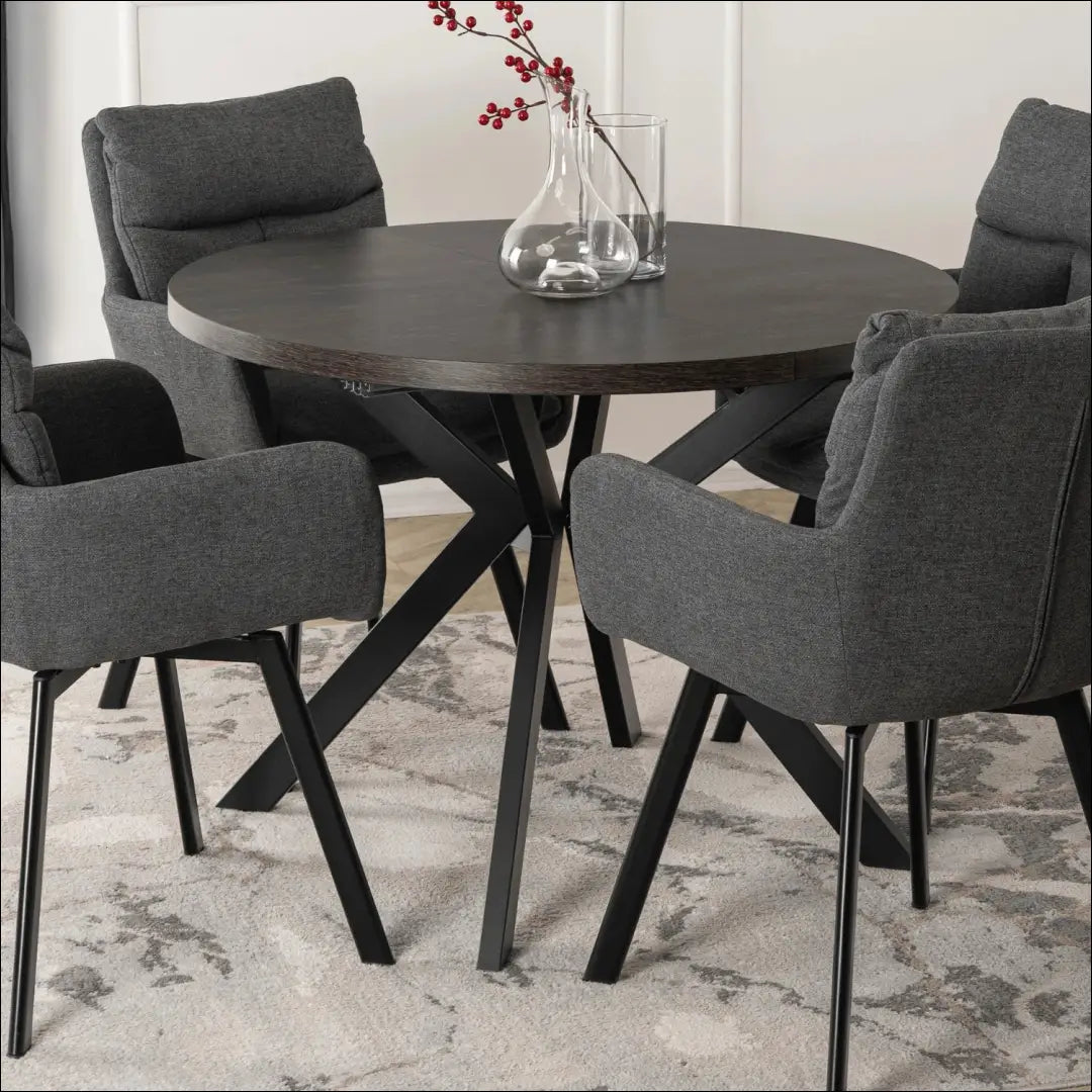 Prailginamas stalas iš MDF juodos spalvos 100-250 cm TE218 - €376 Save 15% __label:Pristatymas 5-14 d.d., elite,