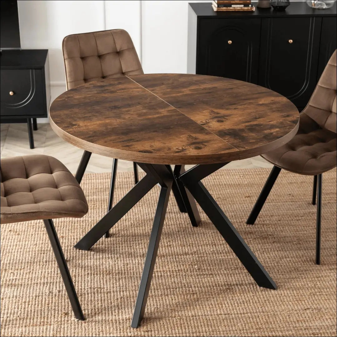 Prailginamas stalas iš MDF juodos spalvos / ąžuolo 100-250 cm TE135 - €376 Save 15% __label:Pristatymas 5-14 d.d.,