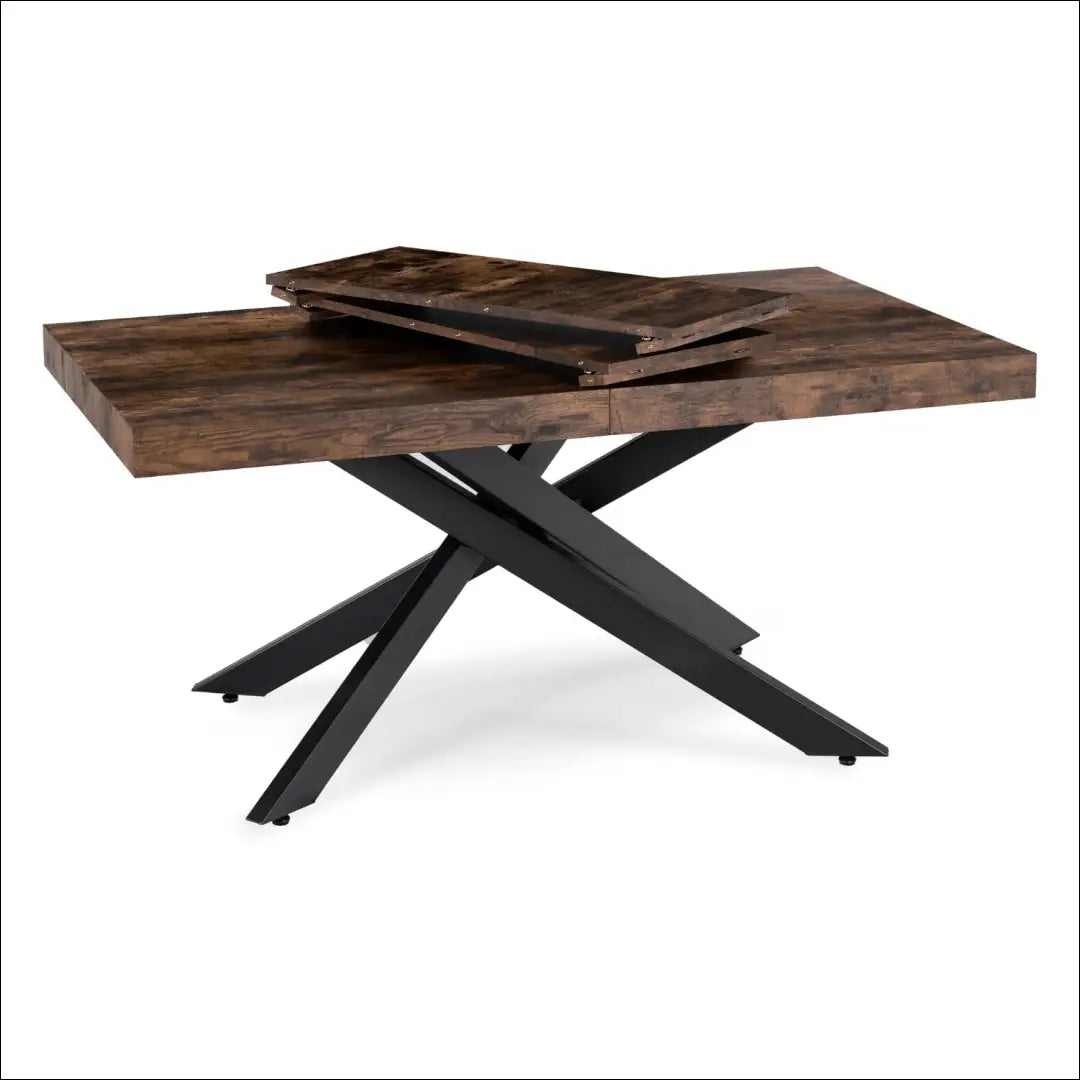 Prailginamas stalas iš MDF juodos spalvos / ąžuolo 160-240 cm TE908 - €423 Save 15% __label:Pristatymas 5-14 d.d.,
