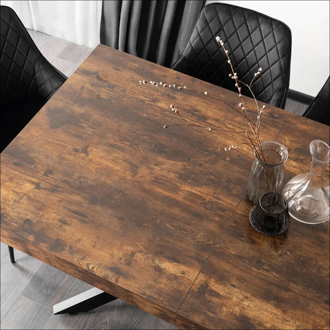Prailginamas stalas iš MDF juodos spalvos / ąžuolo 160-240 cm TE908 - €423 Save 15% __label:Pristatymas 5-14 d.d.,