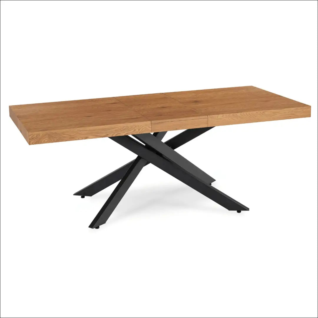 Prailginamas stalas iš MDF juodos spalvos / ąžuolo 160-240 cm TE909 - €410 Save 15% __label:Pristatymas 5-14 d.d.,
