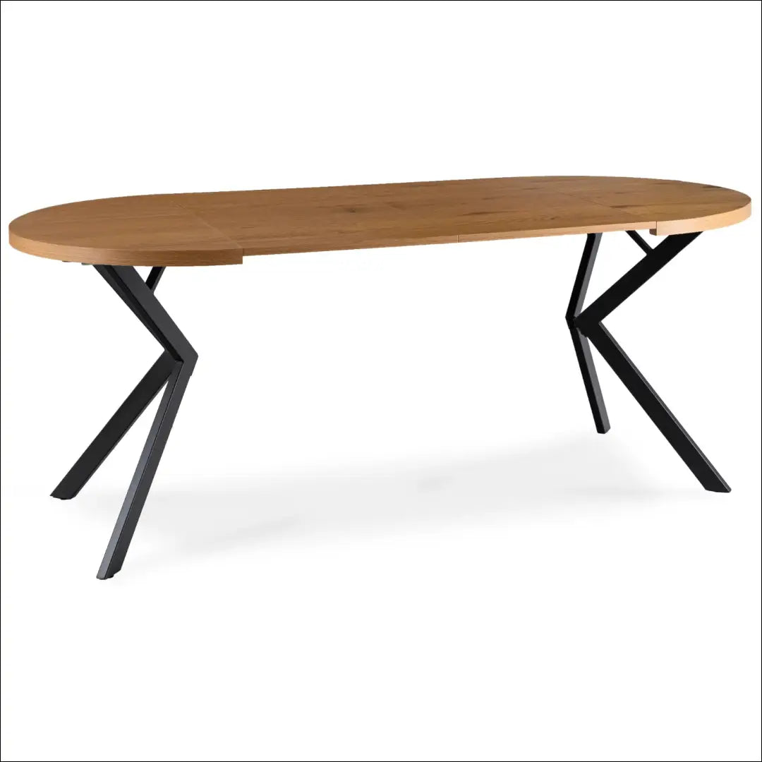 Prailginamas stalas iš MDF juodos spalvos / ąžuolo 90-190 cm TE778 - €338 Save 15% __label:Pristatymas 5-14 d.d.,
