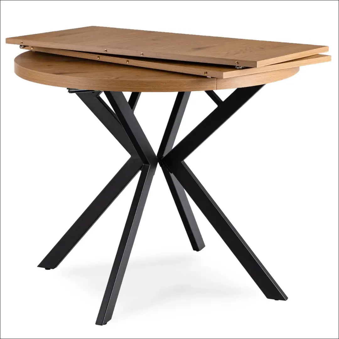 Prailginamas stalas iš MDF juodos spalvos / ąžuolo 90-190 cm TE778 - €338 Save 15% __label:Pristatymas 5-14 d.d.,